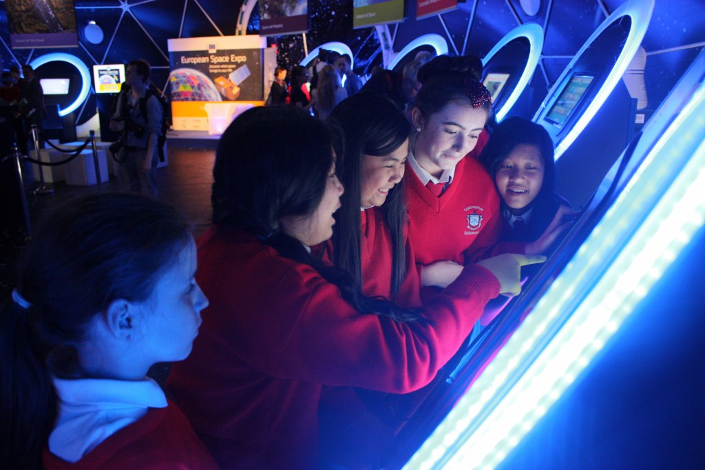 Students from Assumption Secondary School, Walkinstown. Photo: ScienceCalling.com